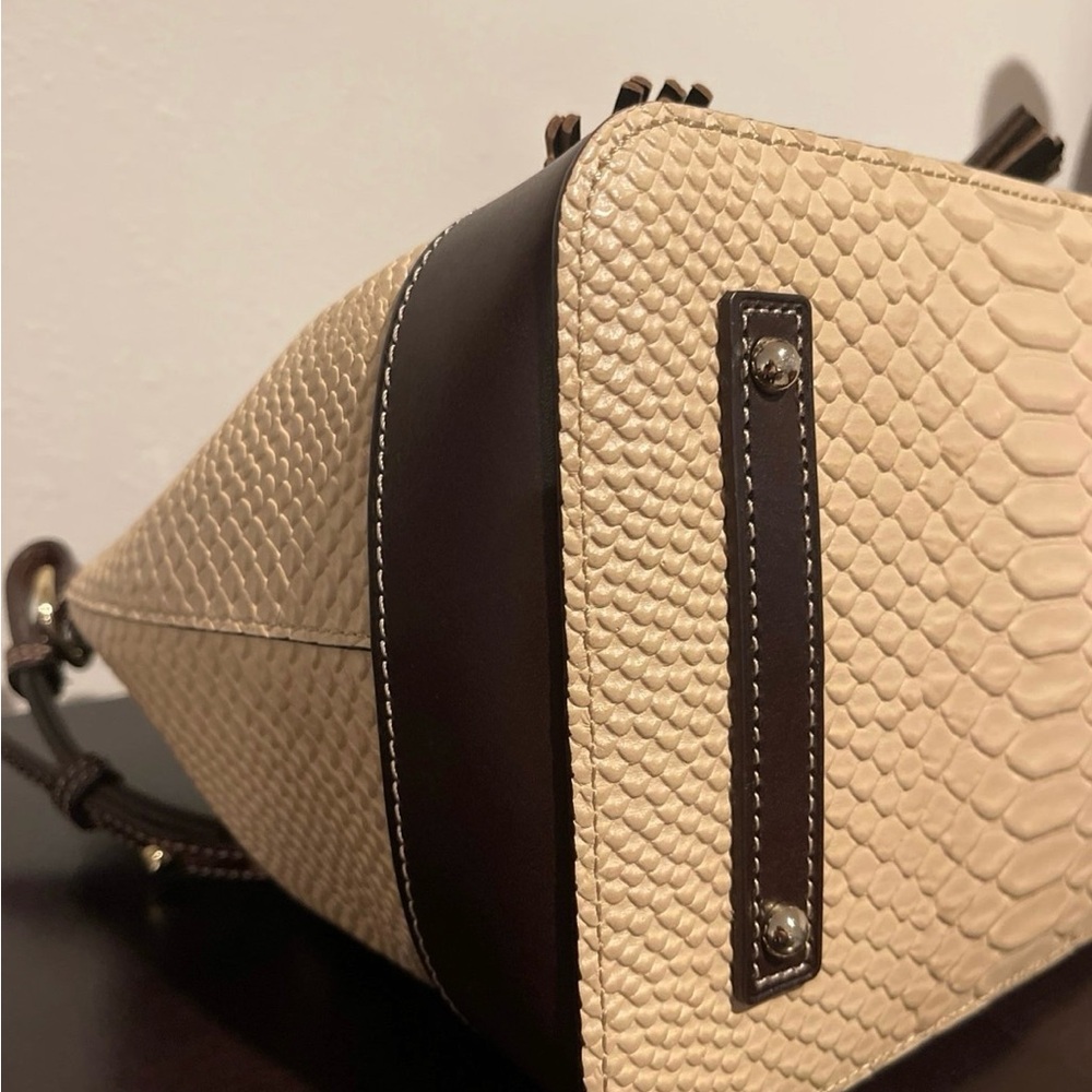 Dooney & Bourke Caldwell Python Embossed Leather … - image 7